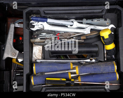 Professional trademan completamente equiped tool kit Foto Stock