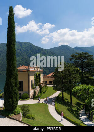 La Villa del Balbianello è una villa nel comune di Lenno provincia di Como, affacciato sul lago di Como. Si trova su di una piccola penisola sul wester Foto Stock