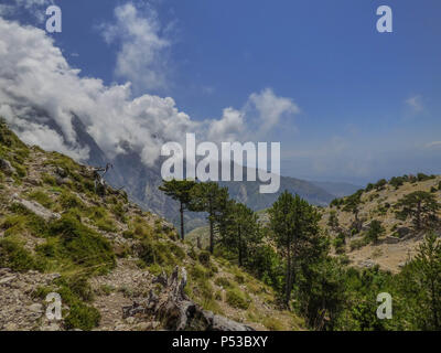 Panorama che si vede dal Ceraunian albanese mountain Foto Stock