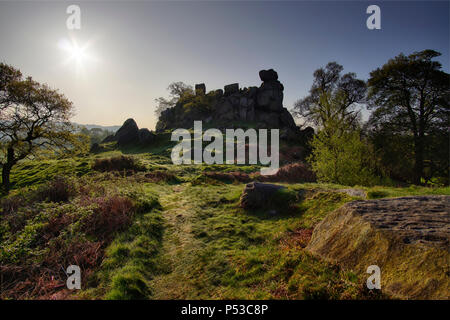 Robinhood la falcata di sunrise, Harthill Moor Foto Stock