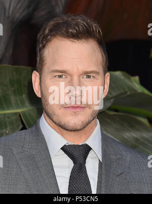 CHRIS PRATT noi attore di cinema partecipa alla premiere di Universal Pictures e Amblin Entertainment "mondo giurassico: caduti unito" presso il Walt Disney Concert Hall il 12 giugno 2018 a Los Angeles, California. Photo: Jeffrey Mayer Foto Stock