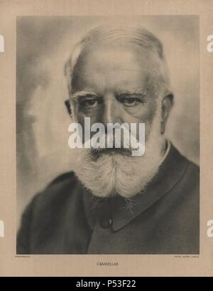 España. Guerra civile (1936-1939). Militar del'(Ejército nacional. Miguel Cabanellas Ferrer (1862-1938). Presidente de la Junta de Defensa hasta 1936. Foto Stock