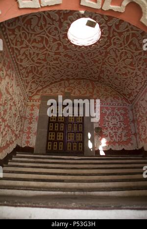 Ecuador.Quito.centro historico.convento di La Merced (XVII secolo). Chiostro principale. Foto Stock