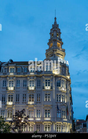 BBVA banc, Porto, Portogallo Porto, Portogallo Foto Stock