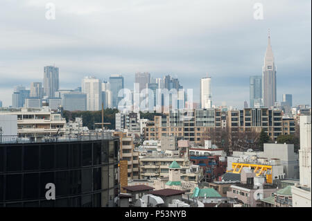 Tokyo, Giappone, il panorama della città di Tokyo Foto Stock