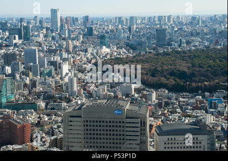 Tokyo, Giappone, il panorama della città di Tokyo Foto Stock