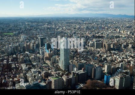 Tokyo, Giappone, il panorama della città di Tokyo Foto Stock