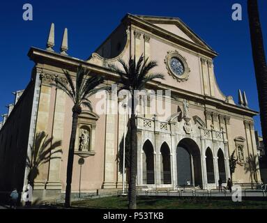 ARTE S. XVIII. ESPAÑA. La Iglesia de San Antonio Abad. VILANOVA I LA GELTRU. Provincia de Barcelona. Cataluña. Foto Stock