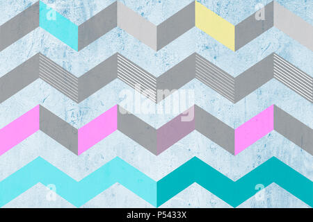 Digital illustrazione vettoriale di un astratto modello geometrico design Foto Stock