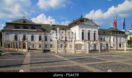 La Slovacchia, Bratislava, Grassalkovich Palace, il palazzo presidenziale, Foto Stock