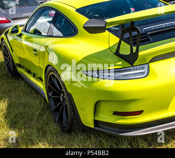 Una Porsche 911 GT3 RS auto sportiva. Foto Stock
