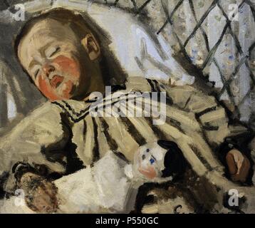 ARTE SIGLO XIX. FRANCIA. PAUL CEZANNE (Aix-en-Provence, 1839-1906). Pintor postimpresionista francés. 'EL HIJO DEL ARTISTA", 1868. Museo Carlsberg Glyptotek. Copenhague. Dinamarca. Foto Stock