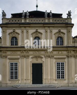 Belvedere. Belvedere inferiore. 1714-1716. Costruito da Johann Lukas von Hildebrandt (1668-1745). Vienna. Austria. Foto Stock