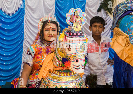 AUROVILLE, India - 4 Marzo 2018: Sangamam Festival. Foto Stock