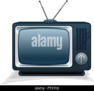 Vector vecchia tv Illustrazione Vettoriale