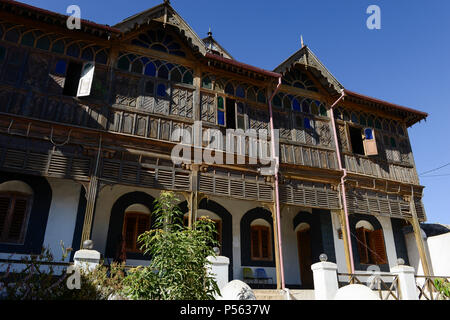 L' ETIOPIA Harar, Arthur Rimbaud House e museo, l'autore francese ha vissuto qui da 1854-1891 / AETHIOPIEN, Harar, Arthur Rimbaud Haus und Museum, 1854 bis 1891 lebte der beruehmte franzoesische Schriftsteller Arthur Rimbaud di Harar Foto Stock