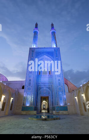 Masjed-e moschea Jameh o Moschea del Venerdì, Yazd, Iran Foto Stock