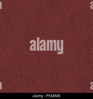Seamless Texture di Red intonaci cementizi. Parete in gesso dello sfondo. Configurazione ripetibile con strato di finitura di gesso. Sporco scuro colori smorzati Foto Stock