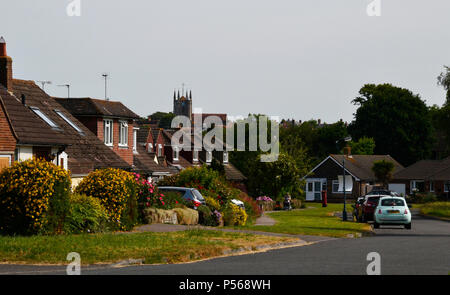 Hailsham, east sussex, vista dell'avenue Foto Stock