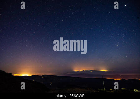 Tenerife. Il monte Teide. Stelle visto dal rifugio di Altavista, a 3200m di altitudine. Foto Stock