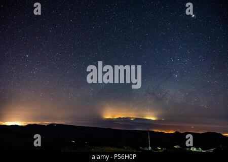 Tenerife. Il monte Teide. Stelle visto dal rifugio di Altavista, a 3200m di altitudine. Foto Stock