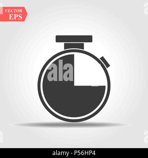 La linea di Clock icona nella trendy in stile piatto isolato su sfondo. La linea di Clock icona simbolo di pagina per il vostro web site design la linea di Clock icona logo, app, UI. Icona di un orologio illustrazione vettoriale. Illustrazione Vettoriale