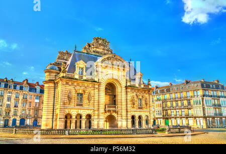 Porte de Paris, un arco trionfale a Lille, Francia Foto Stock