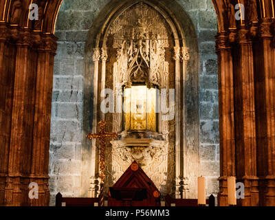 Carrellata su il Santo Graal di Valencia, Spagna Foto Stock