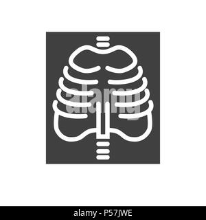 X-ray icona Vettore Illustrazione Vettoriale