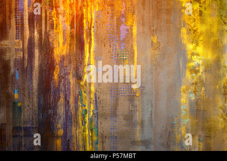 Textured pittura astratta. Dipinto a mano sullo sfondo. Foto Stock