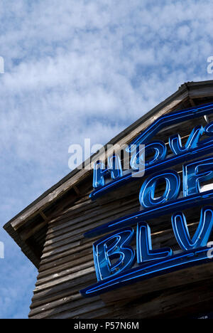 House of Blues segno a piedi nudi sbarco North Myrtle Beach SC USA Foto Stock