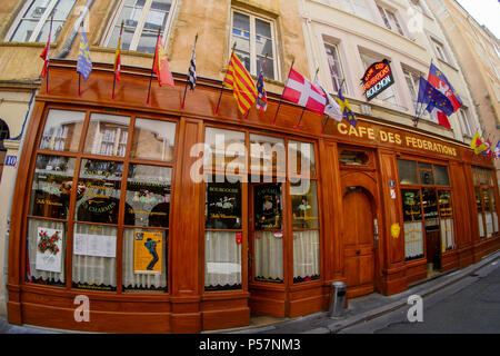 Il Café des federazioni, Lione, Francia Foto Stock