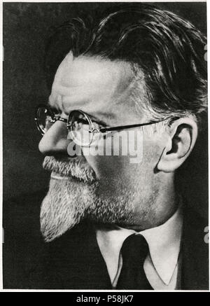 Mikhail Ivanovich Kalinin (1875-1946), uomo politico sovietico e presidente del Presidium del Soviet Supremo dell' URSS, Ritratto Foto Stock