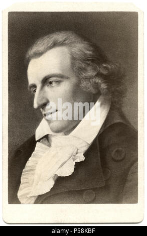 Friedrich Schiller (1759-1805) poeta tedesco, filosofo, storico e drammaturgo, Ritratto, E.H. Schroeder, Berlino, 1793 Foto Stock