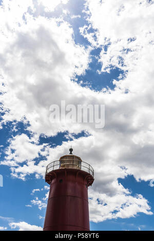 Faro rosso piccolo Foto Stock