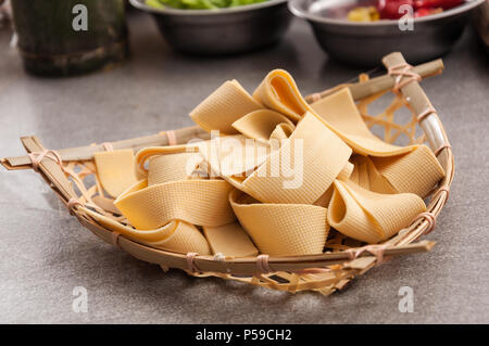 Pelle di tofu Foto Stock