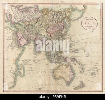1806 Cary Mappa di Asia, Polinesia, e l'Australia - Geographicus - Asia-cary-1806. Foto Stock