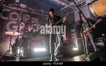 Exeter, Regno Unito. 26, Giugno, 2018. Miles Kane esecuzione presso la Limonaia, Exeter University sulla sua Headline Tour. © Steve Lewington / Alamy Live News Foto Stock