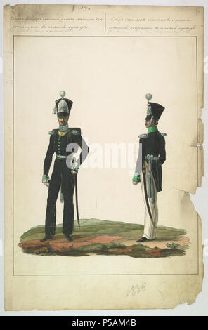 67 AGAD Przepisy dotyczące mundurów dla urzędników leśnych 0010 Foto Stock