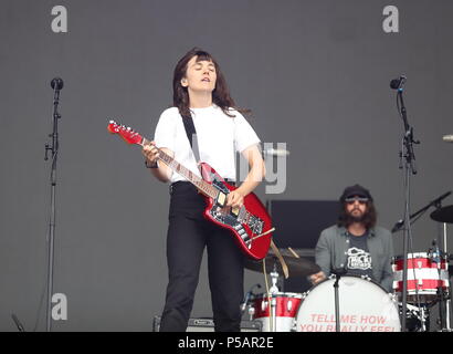 BBC Radio 1's il più grande Weekend: Belfast - Giorno 1 dotata di: Courtney Barnet dove: Belfast N Ireland, Regno Unito quando: 25 maggio 2018 Credit: WENN.com Foto Stock