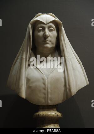 Camilla Barbadori (d.1609). Madre di Papa Urbano VIII. Busto di Giovanni Lorenzo Bernini (1598-1680). 1619. Museo nazionale di Danimarca. Copenhagen. La Danimarca. Foto Stock