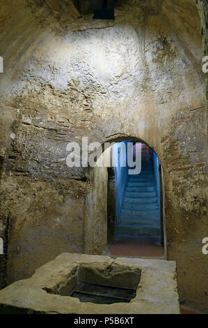 San Salvatore ipogeo, Cabras, Distretto di Oristano, Sardegna, Italia, Europa Foto Stock