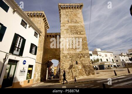 Pont de Sant Roc. Maó.Menorca.Baleares.España. Foto Stock