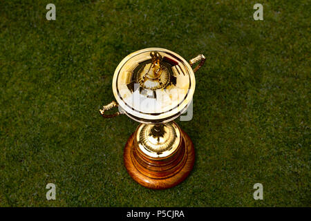 La RYDER CUP - Trofeo effettivo svolto per ogni due anni dai golfisti professionisti Team europeo e il Team USA Foto Stock