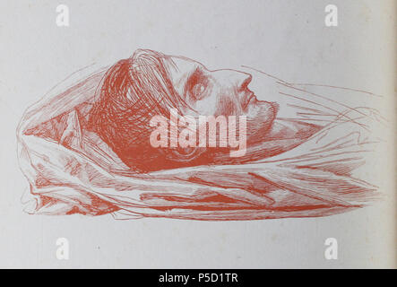 N/A. Ritratto di morte di Louis Bertrand , ACE1841 Disegno di Pierre-Jean David (Marzo 12, 1788 - Gennaio 4, 1856),Louis-Jacques-Napoléon "Aloysius" Bertrand (20 Aprile 1807 - 29 Aprile 1841) . 1841. Pierre-Jean David 430 DeathMask Bertrand1s Foto Stock