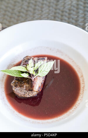 Grigliate di carne di manzo Wagyu filetto mignon Foto Stock