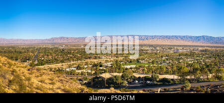 Panorama di Palm Springs in California Foto Stock