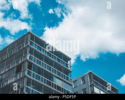 Dal porto di Amburgo City Apartment Foto Stock