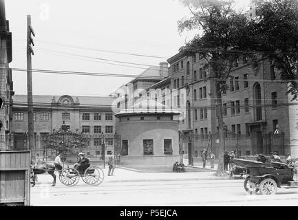 N/A. Inglese: Berkeley ovale, demolita per costruire Berkeley College nel 1930, l'Università di Yale. Da 1900 a 1920. La Biblioteca del Congresso 191 Berkeley ovale università di Yale Foto Stock