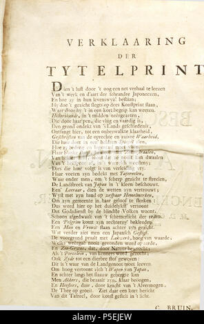 N/A. Inglese: dalla traduzione olandese di Engelbert Kaempfer: la storia del Giappone (1727) . 1729. Engelbert Kaempfer (1651-1716) nomi alternativi Kaempf. Descrizione medico tedesco, botanico e japanologist Data di nascita e morte 16 Settembre 1651 2 Novembre 1716 Luogo di nascita e morte Lemgo Lieme competente controllo : Q58042 VIAF: 41858358 ISNI: 0000 0001 1025 5072 LCCN: N84078543 Botanico: Kaempf. Aprire Libreria: OL236318A WorldCat 195 Beschrijving van Giappone - stampa titelpagina Foto Stock